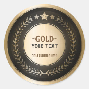 Sticker Rond IMPRIMER PERSONNALISÉE do-it-yourself MÉDAILLE Gol