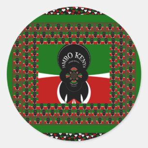 Sticker Rond Imprimerie d'art Jambo Kenya