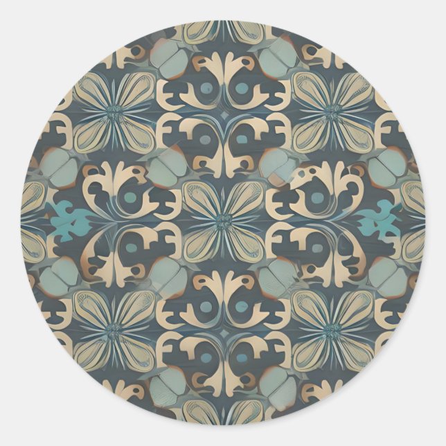 Sticker Rond in blue (Devant)