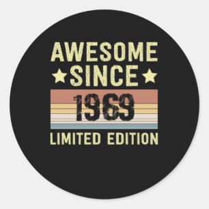 Sticker Rond Incroyable depuis l'anniversaire 1969