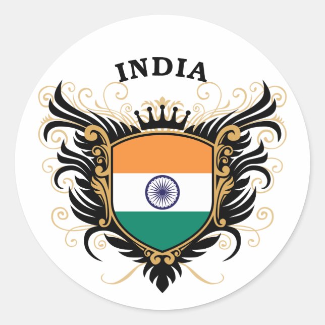 Sticker Rond Inde (Devant)