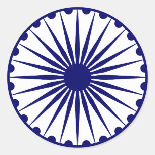 Sticker Rond Inde Ashoka Chakra