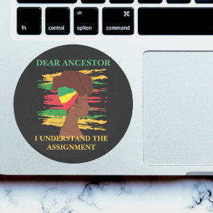 Sticker Rond Indépendance noire Juneteenth