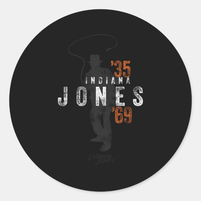 Sticker Rond Indiana Jones Et Le Cadeau Du Destiné C'Est Le Mil (Devant)