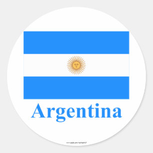 Sticker Rond Indicateur Argentine avec nom