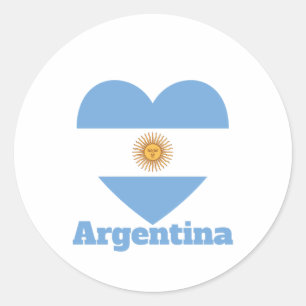 Sticker Rond Indicateur cardiaque de l'Argentine