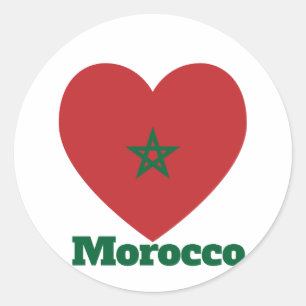 Sticker Rond Indicateur cardiaque du Maroc