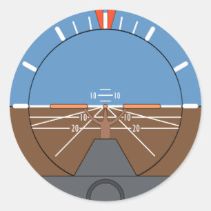 Sticker Rond Indicateur d'altitude Instrument de vol de l'aéron