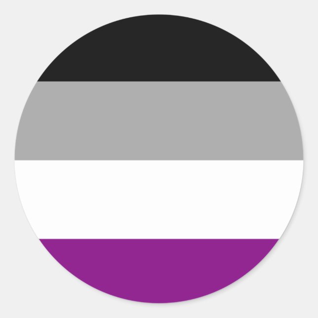 Sticker Rond Indicateur de fierté sexuelle (Devant)