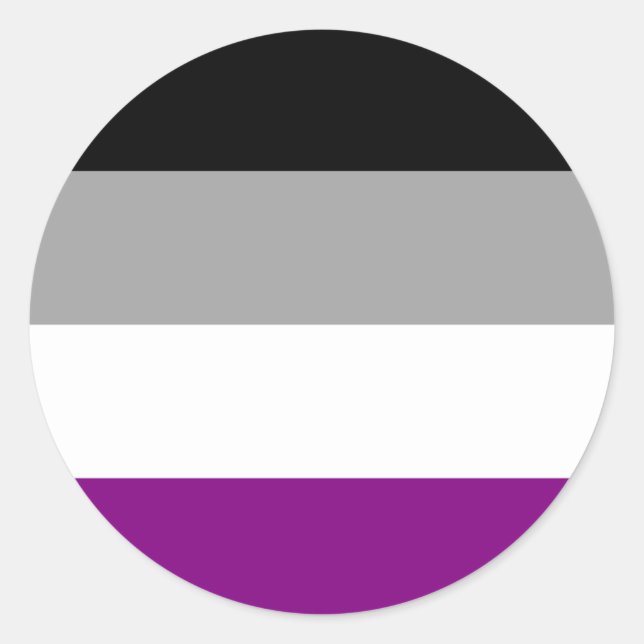Sticker Rond Indicateur de fierté sexuelle (Devant)