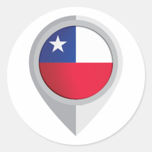 Sticker Rond Indicateur d'emplacement de la broche Chili