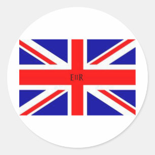 Sticker Rond Indicateur Union Jack