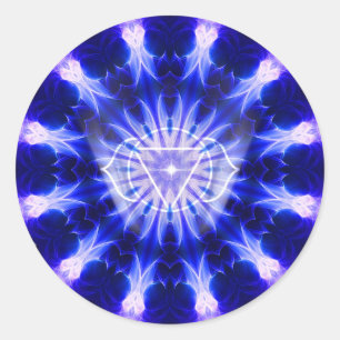 Sticker Rond Indigo Scout Mandala