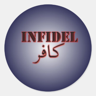 Sticker Rond Infidel