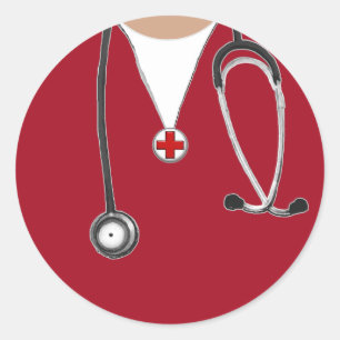 Sticker Rond Infirmière