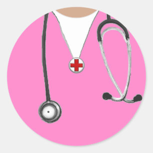 Sticker Rond Infirmière