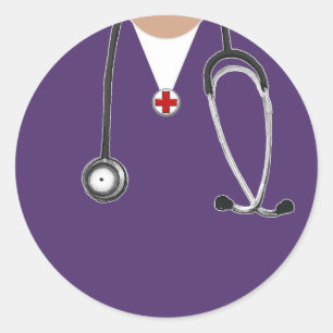 Sticker Rond Infirmière