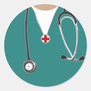 Sticker Rond Infirmière