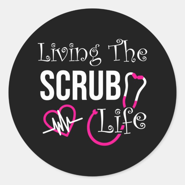 Sticker Rond Infirmière amusante Infirmière Médicale AIIC Infir (Devant)