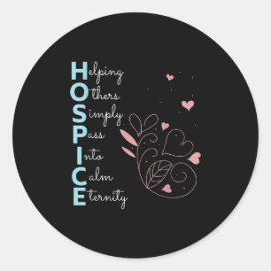 Sticker Rond Infirmière d'accueil