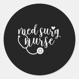 Sticker Rond Infirmière de chirurgie Médicale Infirmière de chi