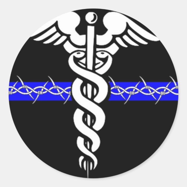 Sticker Rond Infirmière de correction (Devant)