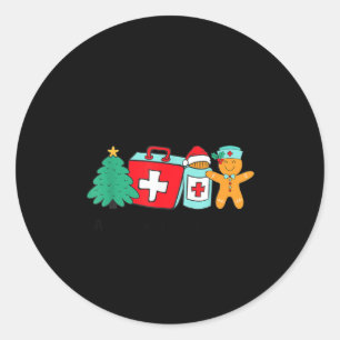 Sticker Rond Infirmière de Noël Avez-vous essayé de le glacer P