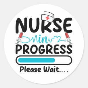 Sticker Rond Infirmière en cours de chargement