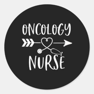 Sticker Rond Infirmière en oncologie