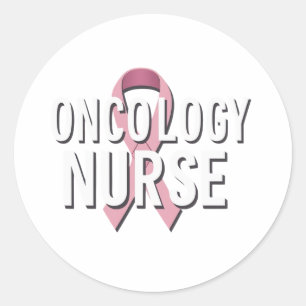 Sticker Rond Infirmière en oncologie