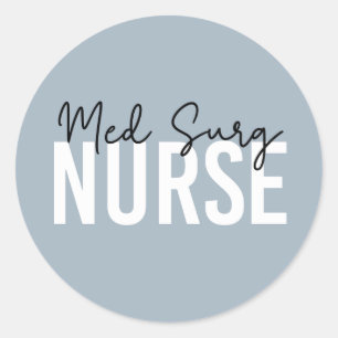 Sticker Rond Infirmière en surg   Infirmière Médicale-chirurgic