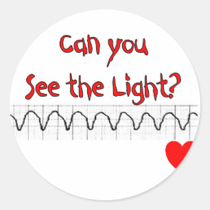 Sticker Rond Infirmière infirmière/cardiaque Hilarious dit