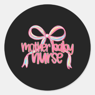 Sticker Rond Infirmière Mère Bébé Drôle