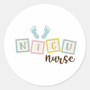 Sticker Rond Infirmière NICU