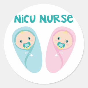 Sticker Rond Infirmière NICU
