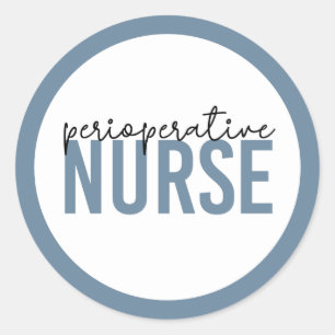 Sticker Rond Infirmière ou infirmière en poste
