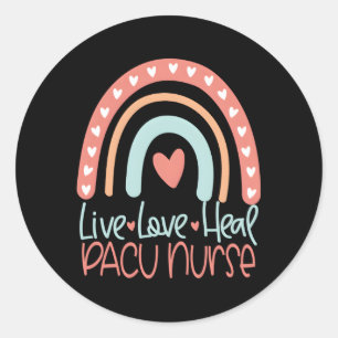 Sticker Rond Infirmière Pacu Rn Infirmière Infirmière Infirmièr
