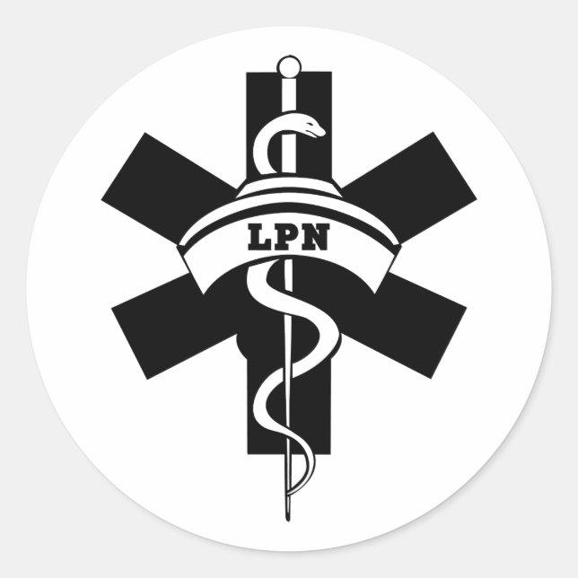 Sticker Rond Infirmières du LPN (Devant)