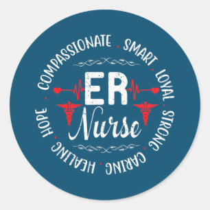 Sticker Rond Infirmières et infirmiers RN Infirmière inscrite I