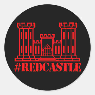 Sticker Rond Ingénieur de combat de #Redcastle (grand château