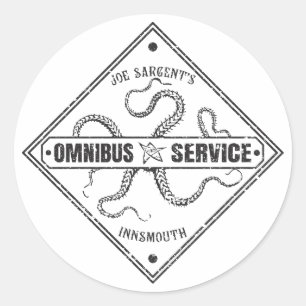 Sticker Rond Innsmouth Bus Service Joe Sargent