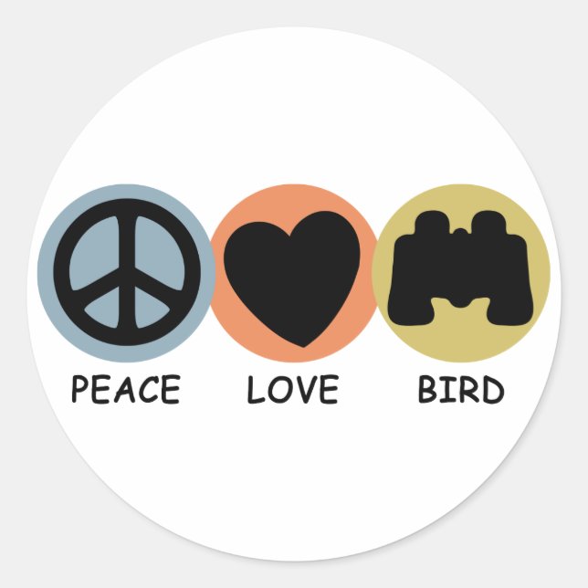 Sticker Rond Inséparable de la paix (Devant)