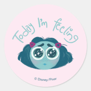 Sticker Rond Inside Out 2 Aujourd’hui je me sens Envy Graphic
