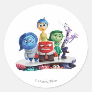 Sticker Rond Inside Out 2 Théâtre Art