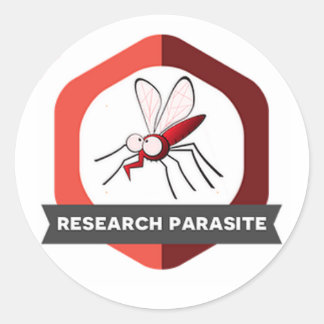 Sticker Rond Insigne d'autocollant de parasite de recherches