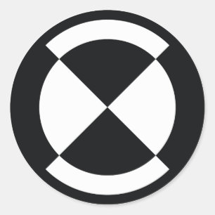 Sticker Rond insigne de calibrage - vagabond de curiosité