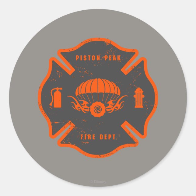 Sticker Rond Insigne de fumage (Devant)