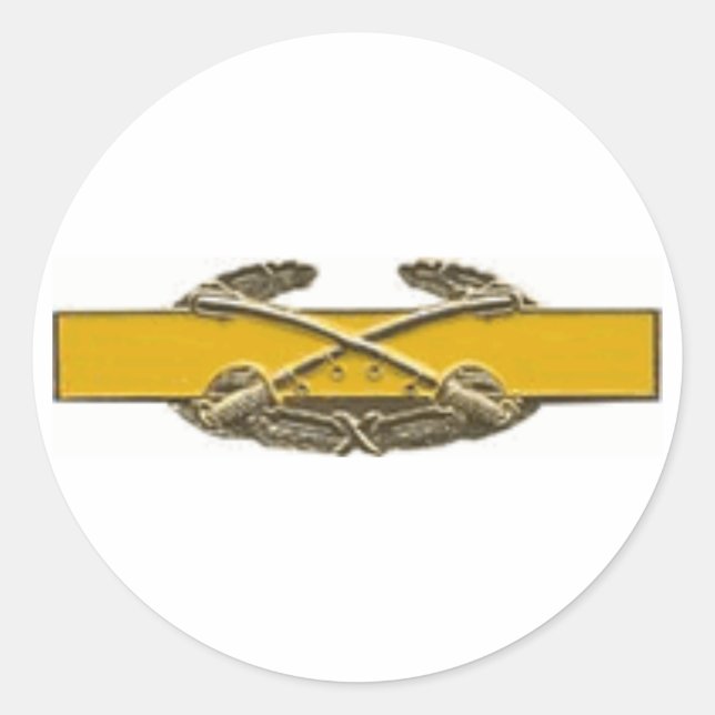 Sticker Rond Insigne de la cavalerie de combat (Devant)