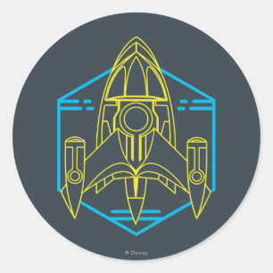 Sticker Rond Insigne de stellosphère 2