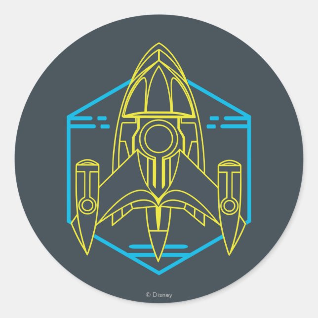 Sticker Rond Insigne de stellosphère 2 (Devant)